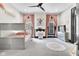 bedroom featuring a bunk bed, two windows and an area rug at 543 Fletcher Ave, Indianapolis, IN 46203