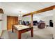 Basement provides plenty of space for games, workout equipment, and other activities at 5523 Gainesway Dr, Greenwood, IN 46142