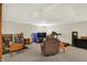 Spacious basement provides ample room for entertaining, recreation, and exercise equipment at 5523 Gainesway Dr, Greenwood, IN 46142