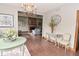 View of the living room with fireplace, gray sofa, and decorative furnishings at 6567 Kings Ct, Avon, IN 46123