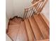 Interior view of wooden staircase at 6567 Kings Ct, Avon, IN 46123