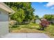 View of the large, grassy backyard at 8120 E 11Th St, Indianapolis, IN 46219