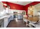 Stylish kitchen with stainless steel appliances, granite countertops, and bright lighting at 1084 Lake W Dr, Brownsburg, IN 46112