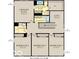 Second floor plan featuring an owner's suite, three bedrooms, and a loft at 1136 Tansley Ln, Avon, IN 46123