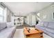 Open concept living space with a dining area, white kitchen, hardwood floors, and comfortable seating at 14130 Autumn Woods Dr, Carmel, IN 46074