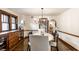 Elegant dining room with stylish lighting, hardwood floors, and classic furniture at 1426 N Euclid Ave, Indianapolis, IN 46201