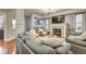 Cozy living room featuring a fireplace, hardwood floors, and comfortable seating at 1540 N College Ave, Indianapolis, IN 46202