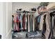Walk-in closet with organized shelving and ample storage solutions for a well-organized wardrobe at 15717 Hush Hickory, Westfield, IN 46074