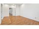 Bright, airy room featuring new hardwood floors and neutral paint throughout at 1804 Spann Ave, Indianapolis, IN 46203