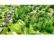 Scenic aerial view of a golf course community with lush greenery, well-manicured lawns, and beautiful homes at 1860 Red Fox E Ct, Martinsville, IN 46151