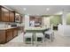 Modern kitchen featuring an island with seating, stainless appliances, and ample storage at 18630 Goldwater Rd, Westfield, IN 46062