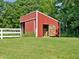 Exterior barn shot shows the hay storage capability and ample storage space at 19702 Centennial Rd, Sheridan, IN 46069