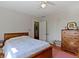 Serene bedroom featuring neutral walls, a comfortable bed, and ample closet space for relaxation at 19702 Centennial Rd, Sheridan, IN 46069