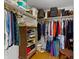 Walk-in closet with custom shelving and ample storage space at 19702 Centennial Rd, Sheridan, IN 46069