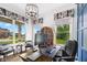 Comfortable office featuring hardwood floors, large windows, and elegant decor at 20400 Chatham Hills Blvd, Westfield, IN 46074