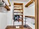 A neatly organized walk-in closet with custom shelving and ample storage space at 206 Cranberry Dr, Greenfield, IN 46140