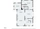 Detailed floor plan showing the layout of the first floor and its room dimensions at 2134 N Alabama St, Indianapolis, IN 46202