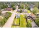Neighborhood aerial featuring convenient street parking, mature trees and landscaping at 2230 Pleasant St, Indianapolis, IN 46203