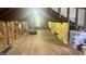 Large unfinished attic features wood floors and a partially insulated frame at 3324 S Walnut St, Muncie, IN 47302