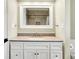 Vanity with sink has granite countertop and is well lit with bright lighting at 4197 E 250 S, Franklin, IN 46131