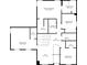 Second floor plan featuring four bedrooms, three baths, walk-in closets, and laundry at 5824 W Commonview Dr, McCordsville, IN 46055