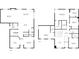 Floor plans of both the first and second floors of the house at 5824 W Commonview Dr, McCordsville, IN 46055