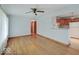 Bright living room with hardwood floors, white walls, and an open concept at 6069 E 15Th St, Indianapolis, IN 46219