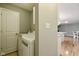 A laundry area with modern appliances conveniently located near the kitchen at 6462 Wings Ct, Brownsburg, IN 46112