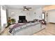 Open-concept living room featuring modern furnishings and ample natural light at 7604 Cloudy Ct, Camby, IN 46113