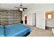 Large main bedroom with vaulted ceiling, plush carpeting, and multiple points of access at 7604 Cloudy Ct, Camby, IN 46113