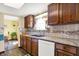 Close up on a sink and counter area in a traditional kitchen at 7670 Lippincott Way, Indianapolis, IN 46268