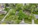 Aerial view of a cozy neighborhood featuring tree-lined streets and charming single-Gathering homes at 7835 E 50Th St, Indianapolis, IN 46226