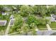 Aerial view of a cozy neighborhood featuring tree-lined streets and charming single-Gathering homes at 7835 E 50Th St, Indianapolis, IN 46226