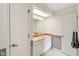 Bathroom with double sink vanity and ample storage at 9054 Cinnebar Dr, Indianapolis, IN 46268