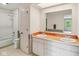 Bathroom featuring a double vanity and tub/shower combo at 9054 Cinnebar Dr, Indianapolis, IN 46268