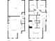 Detailed floor plan showcasing the layout of the home's two floors, including bedrooms, bathrooms, and living areas at 965 Astor Ln, Carmel, IN 46032