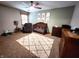 Relaxing bedroom with a crib, comfortable recliner, and decor in a calming color scheme, perfect for a Bedroom at 1026 Summer Way Dr, Shelbyville, IN 46176