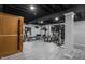 Basement featuring a home gym with wood sauna at 107 W Columbine Ln, Westfield, IN 46074