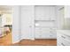 Clean kitchen with white cabinetry and modern finishes at 107 W Columbine Ln, Westfield, IN 46074
