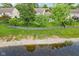 Expansive backyard with a wooden fence and view of a tranquil pond, offering a serene outdoor setting at 10988 Eaton Ct, Fishers, IN 46038