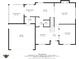 First floorplan featuring a kitchen, living room, dining area, garage, and screened porch layouts at 10988 Eaton Ct, Fishers, IN 46038