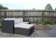 Cozy patio area featuring outdoor seating and a fire pit, perfect for entertaining at 1461 Ripplewood Dr, Danville, IN 46122
