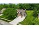 Aerial view of the property showing the extensive yard and well-maintained landscaping at 14814 Beacon Blvd, Carmel, IN 46032