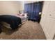 Cozy bedroom with carpet flooring, window with blinds and closet for storage at 1714 Michelle Mnr, Danville, IN 46122