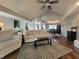 Comfortable living room with plush seating, a coffee table, and ample natural light at 1714 Michelle Mnr, Danville, IN 46122