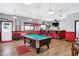 Entertainment room with a pool table, bar area, and plenty of space for friends and Gathering to gather at 186 W 600 N, Alexandria, IN 46001