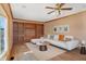 Living room showcasing hardwood floors, a built-in bookshelf, and a comfortable white couch at 186 W 600 N, Alexandria, IN 46001