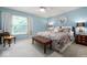 A charming bedroom with a large window providing natural light at 3000 E County Road 400 N, Muncie, IN 47303