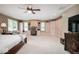 Bright main bedroom suite featuring built-ins, desk area and soft natural lighting at 3000 E County Road 400 N, Muncie, IN 47303