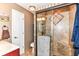 This bathroom includes a tiled shower and newer fixtures at 3348 Fox Orchard Cir, Indianapolis, IN 46214